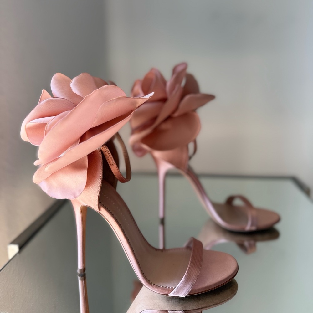 Like New GIUSEPPE ZANOTTI Peony 115mm Sandals In Schwarz $1,395 38 - Picture 11 of 15